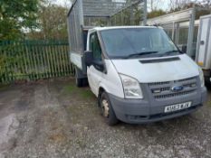2013 63 reg Ford Transit 100 T350 RWD Tipper (Direct Council) (Sold on Site - Location Leek)