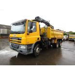 2012 12 reg Daf CF 75.310 26ton Tipper c/w Crane & Grab (Direct Council)