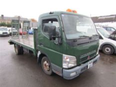 2008 08 reg Mitsubishi Canter 3C13 - 34 LWB Beavertail c/w Palfinger Crane Winch