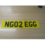 NG02 EGG, Private Registration Number c/w Retention Document