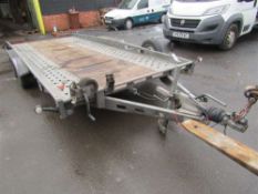 2700kg Twin Wheel 16' x 7' Car Transporter Trailer (Direct Hire Co)