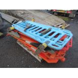 11 x Plastic Crowd Control Barriers