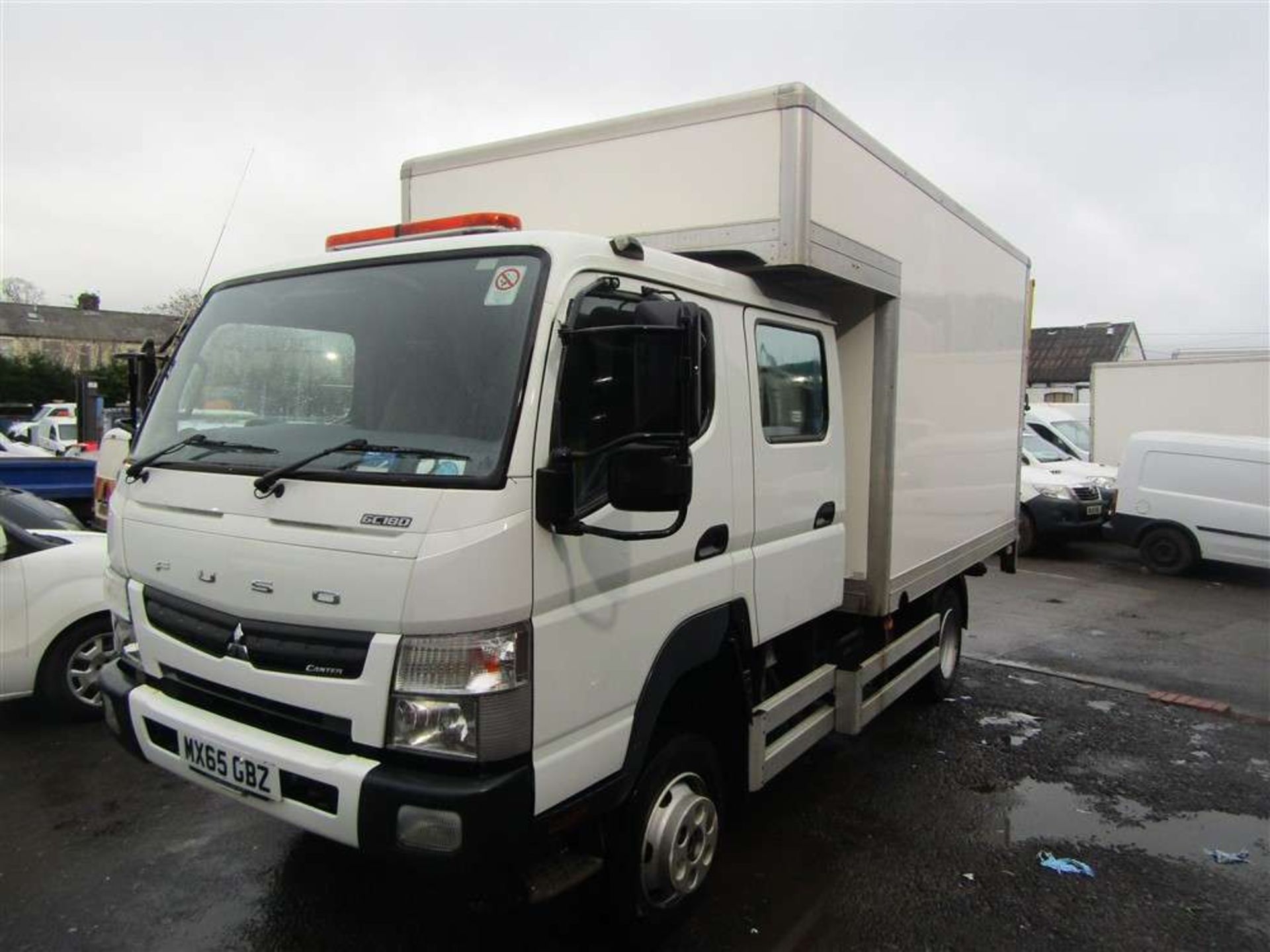 2015 65 reg Mitsubishi Fuso Canter 6C18D 4 x 4 Double Cab Luton (Direct United Utilities Water) - Image 2 of 8
