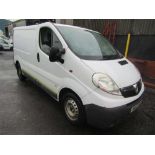 2012 12 reg Vauxhall Vivaro 2900 CDTI SWB (Runs but no Gears) (Direct Electricity NW)