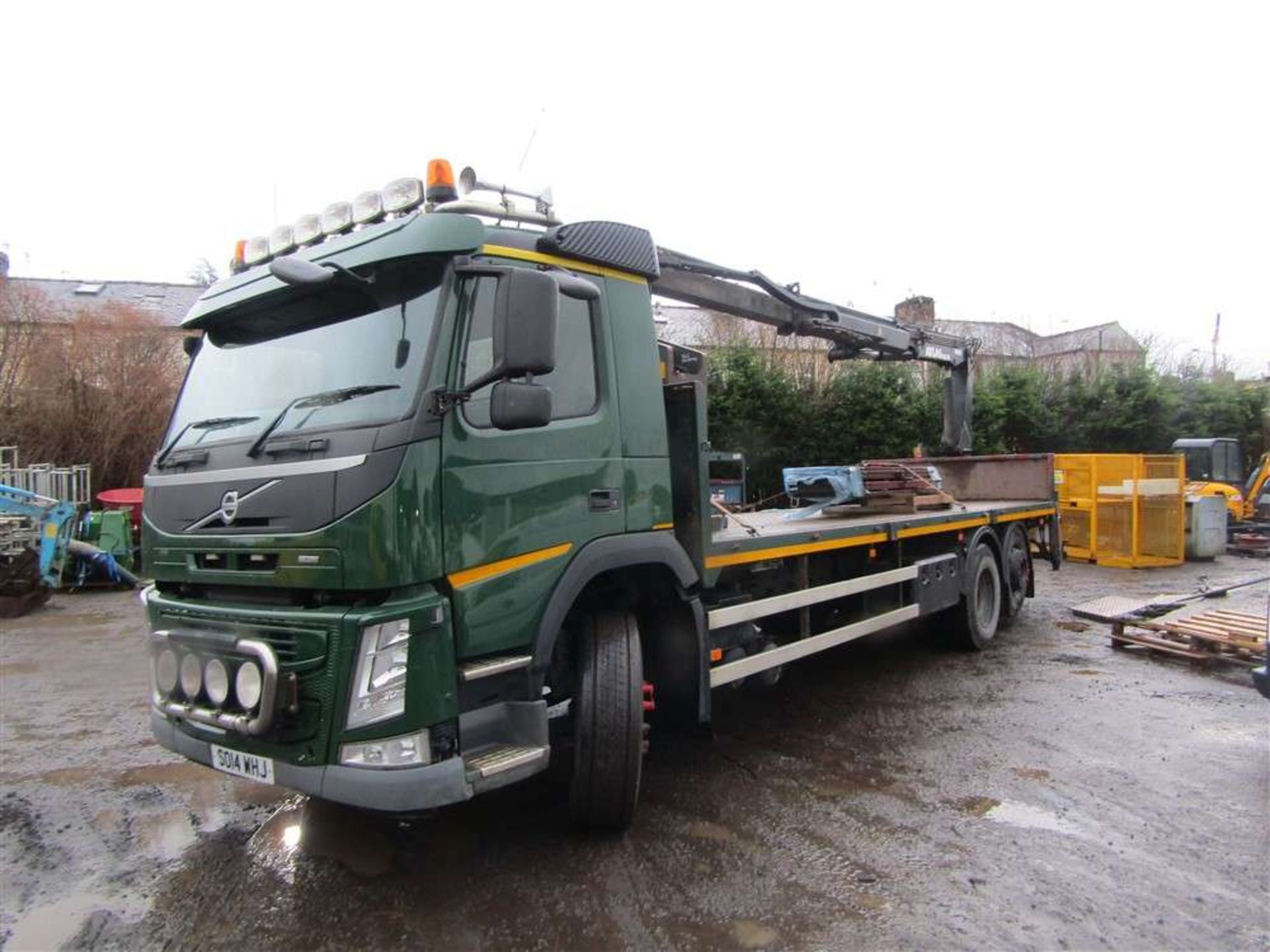 2014 14 reg Volvo FM9 Auto c/w Atlas 135.2B crane - Image 2 of 8