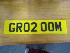 GR02 OOM Private Registration Number c/w Retention Document