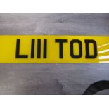 L111 TOD Private Registration Number c/w Retention Document