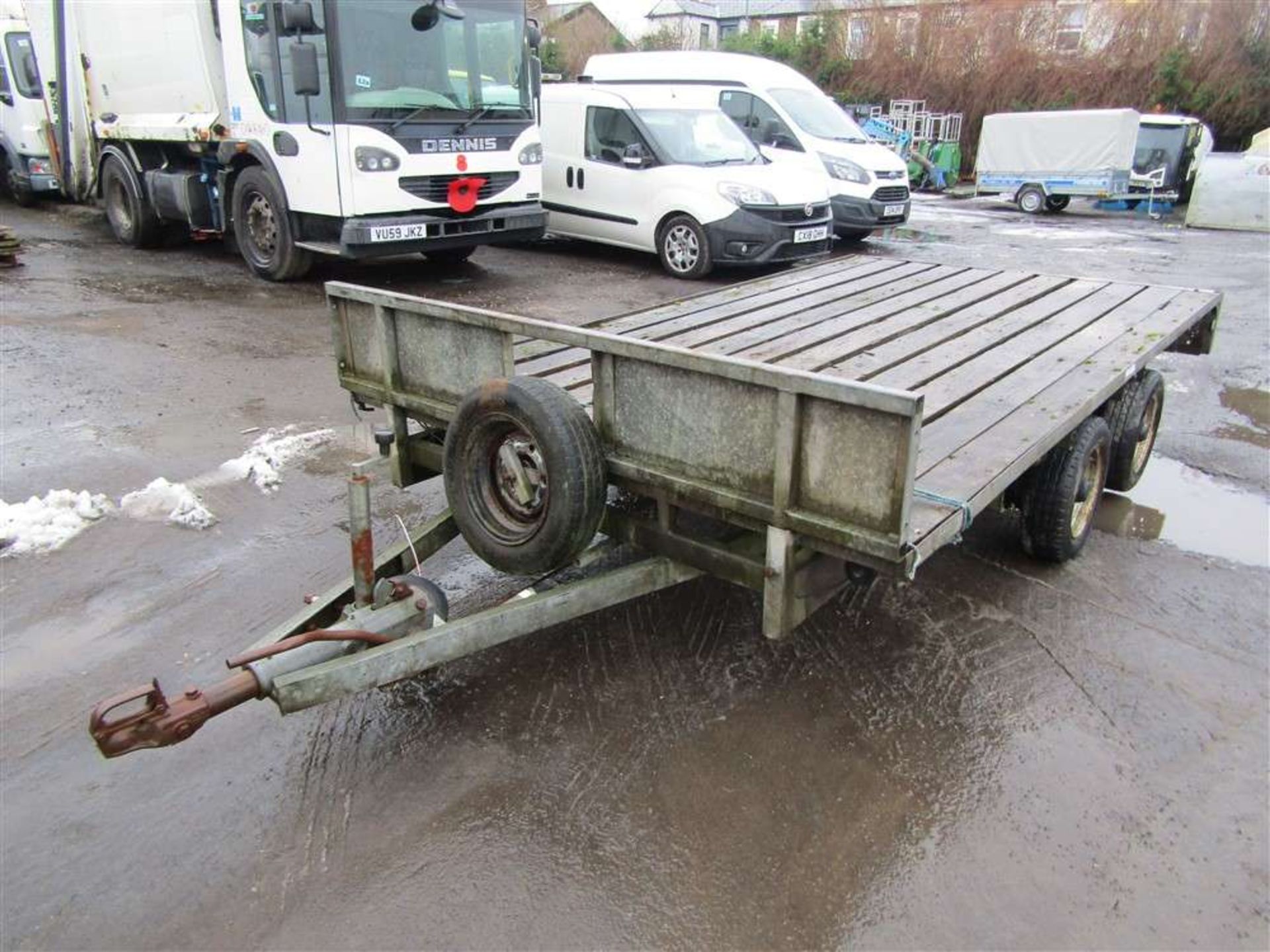 Ifor Williams LF12 12ft Flatbed Trailer - Image 2 of 4