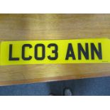 LC03 ANN Private Registration Number c/w Retention Document