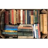 A mixed box of books to include works by Thomas Hardy, John Buchan, Rudyard Kipling, Hans Christian