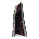 A freestanding amethyst geode cathedral, 54cmH