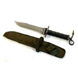 An Aitor Jungle King survival knife, length of blade 22cm, total length 36cm