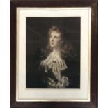 H Scott after James Sant RA, portrait of a lady 'The Soul's Awakening', 49x37cm