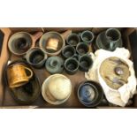 A large quantity of studio pottery inc. Leach, Robert Fournier, etc
