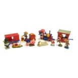 A quantity of Corgi Magic Roundabout models and figures to include train with wagon, Mr McHenry