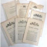 PARLIAMENTARY DOCUMENTS (including BRIDPORT/LYME REGIS interest): 3 x Victoria, 1 x William IV, of