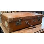 A vintage suitcase, 61cmW