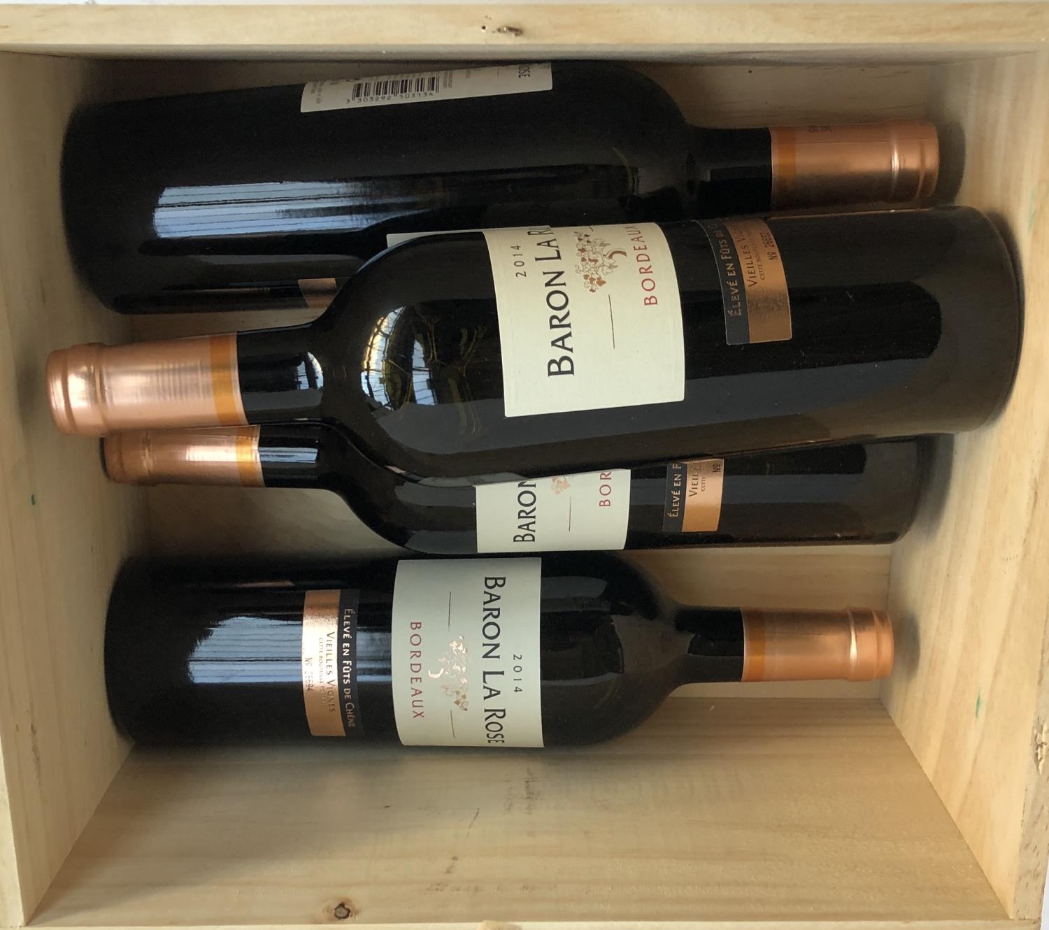 Four bottles of 2014 Baron la Rose, Bordeaux, (12%/75cl) - Image 2 of 2