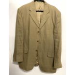 A Racing Green singled breasted linen jacket, size 44R