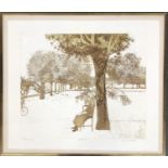 Michael Stokoe (b.1933) 'Park, Tours' signed and titled in pencil, screen print, plate size