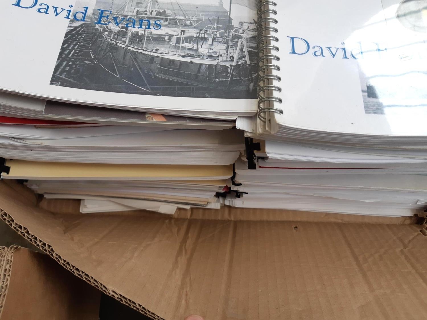 ROYAL NAVAL DOCKYARDS: Two large boxes of research papers/reports and other items from the work of - Image 2 of 2