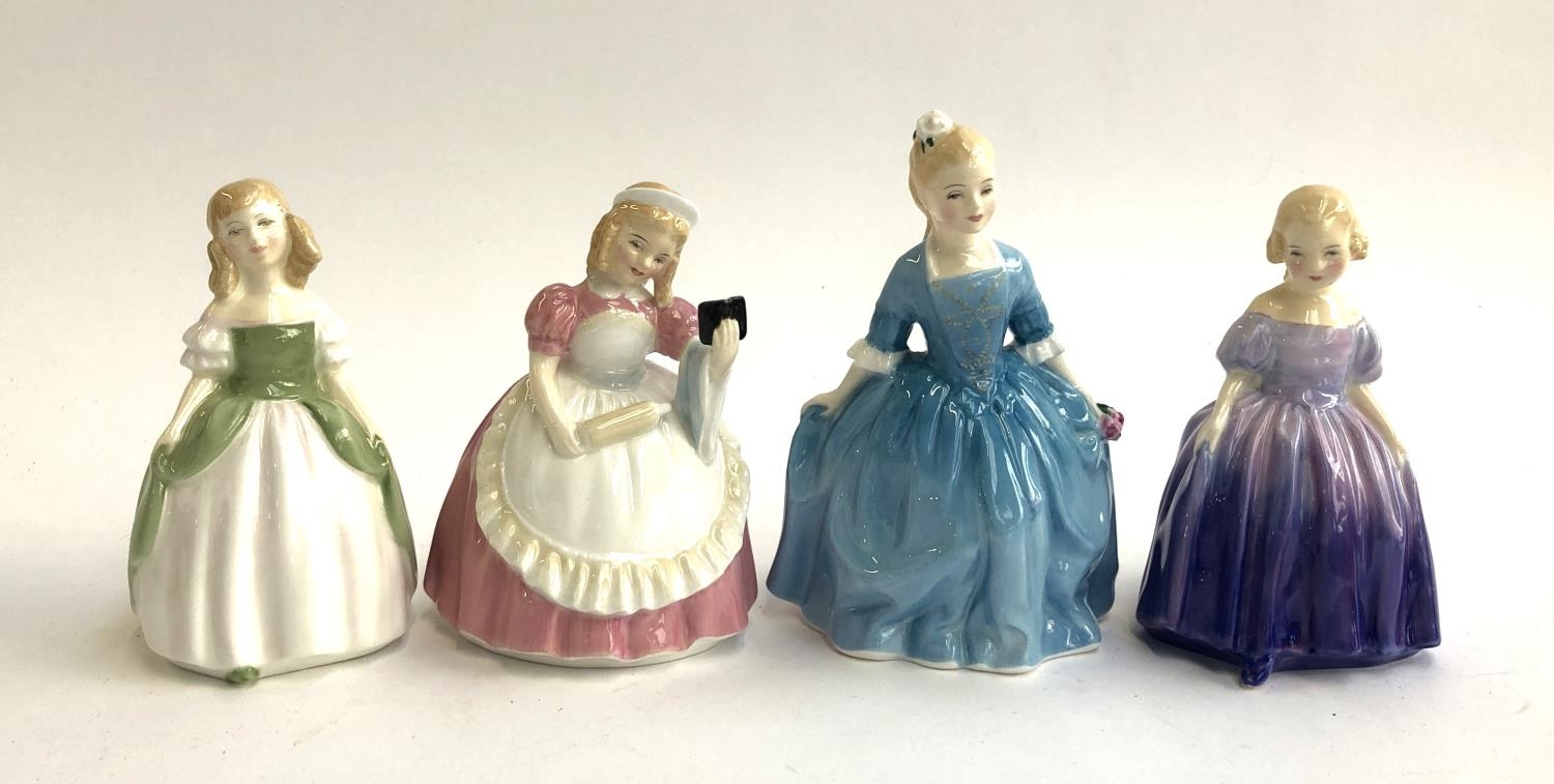 Four Royal Doulton figurines, 'Penny', 'Cookie', 'A Child From Williamsburg', and 'Marie' (4)