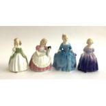 Four Royal Doulton figurines, 'Penny', 'Cookie', 'A Child From Williamsburg', and 'Marie' (4)