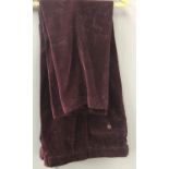 A pair of claret coloured Charles Tyrwhitt corduroy trousers, 36W, 30L, classic fit