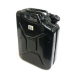 A modern 20 litre metal jerry can