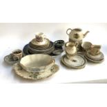 A mixed lot of ceramics to include teawares, Midwinter, Johnson Bros., etc