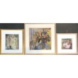 Barbara A. Wood, three signed limited edition colour prints, 'Still life of Flowers', 'Ladies Having