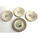 Four Victorian nursery plates, to include 'Grandmamma's Tales', 'John Gilpin', etc, the largest