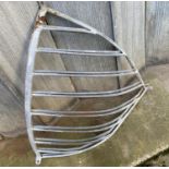 A pair of galvanised metal corner mangers