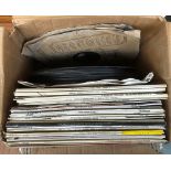 A mixed box of classical vinyl LPs, together with some 12" singles