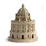 A Timothy Richards plaster architectural model of The Radcliffe Camera, Oxford, 27.5cm