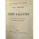 VERLAINE, Paul, 'Fetes Galantes', Paris, 1920 from 'Les Manuscrits des Maitres' series. Boards. In