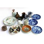 A quantity of studio Pottery to inc. Leach St Ives, Aldermaston & Royal Copenhagen plates