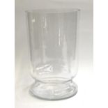 A large floor standing glass vase, 50cmH