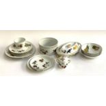 A Royal Worcester 'Evesham' part dinner service to include dinner plates, cake plates, lidded