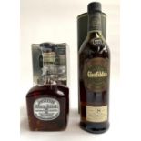 Glenfiddich 18 year old Scotch whiskey, 75cl; and Jack Daniels Silver Select whiskey, 75cl