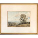 David Muirhead (1867-1930), watercolour landscape, signed and dated 1914, 17.5x25cm