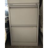 A Bisley two drawer filing cabinet, 62x47x71cm