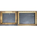 Two gilt gesso picture frames, internal dimensions 82x57cm and 66x50cm