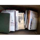 Two boxes of books, mainly on the subject of Exeter