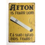 A reproduction enamel cigarette sign, 30x20cm