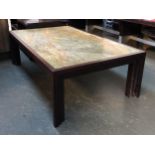 A large and extremely heavy contemporary coffee table, possibly Ralph Lauren, 180x111x57cmH