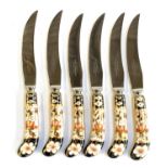 A set of 6 Royal Crown Derby imari pattern dessert knives