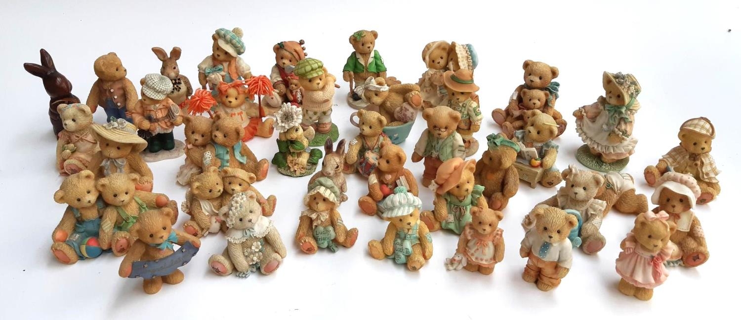 A large quantity of Cherished Teddies figurines to include Murphy, Meri, Tom Tom, Debbie, Arnold,