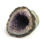A small amethyst geode, approx. 12cmH
