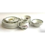 A Portmeirion 'Botanic Garden' part dinner service comprising dinner plates (7), side plates,